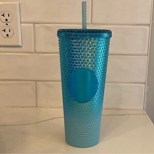 3 for $25 NWT Starbucks Aqua Splash Ombre Studded Venti Tumbler turquoise matte
